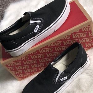 Black Slip-On Vans Women’s size 7.5